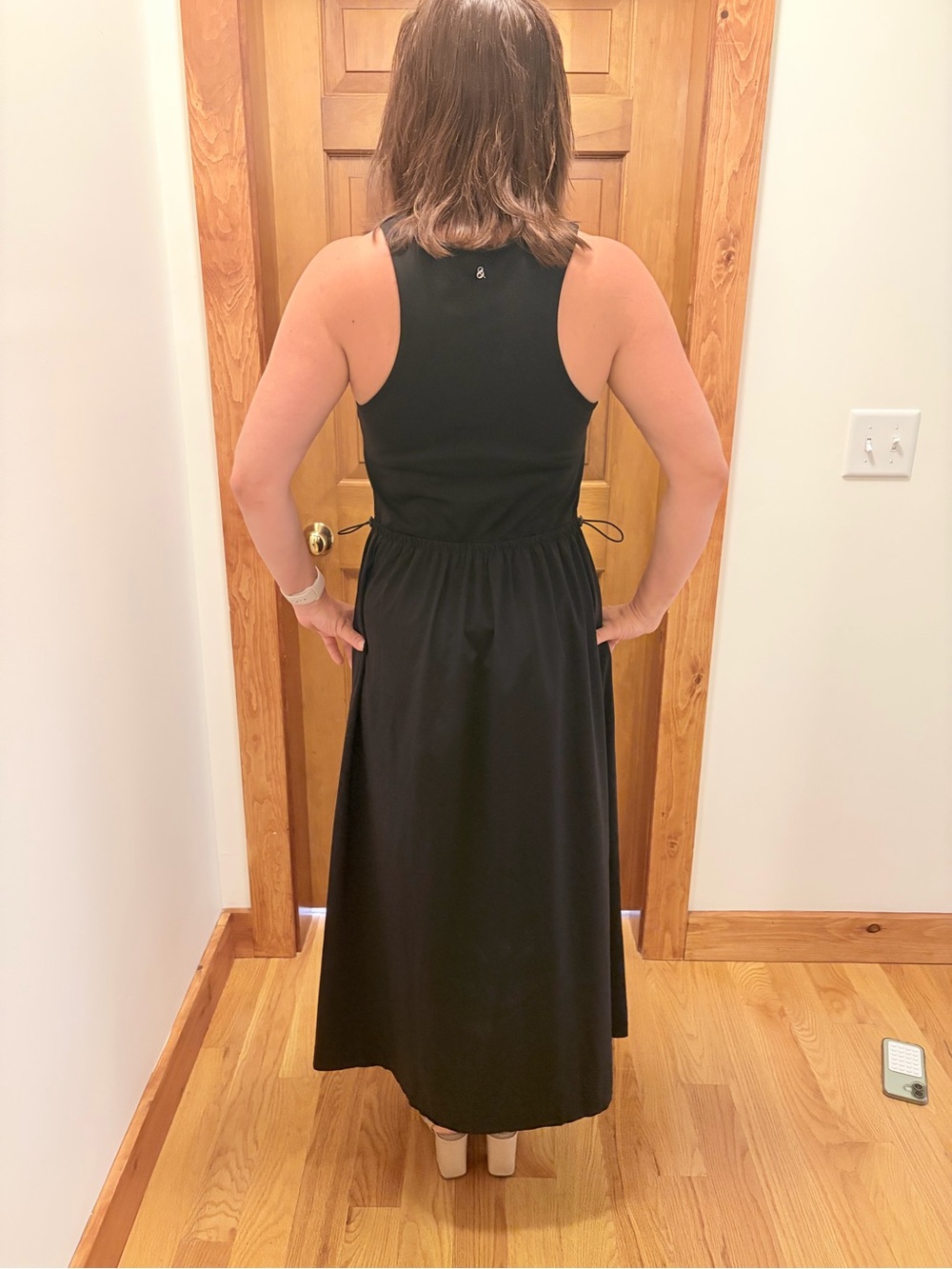 Black Racerback Maxi Dress - Women